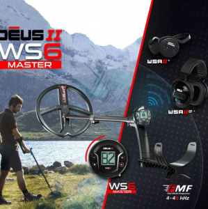 Deus 2 Dedektör - 28cm FMF Başlık, WS6 Kulaklık, Ana Kontrol Ünitesi