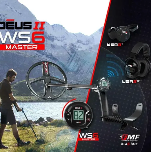 Deus 2 Dedektör - 22,5cm FMF Başlık, WS6 Master