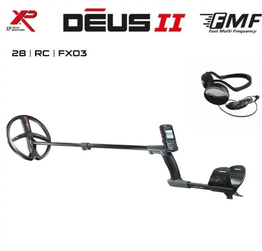 Deus 2 Dedektör - 34x28cm FMF Başlık, Ana Kontrol Ünitesi, WSA2XL Kulaklık